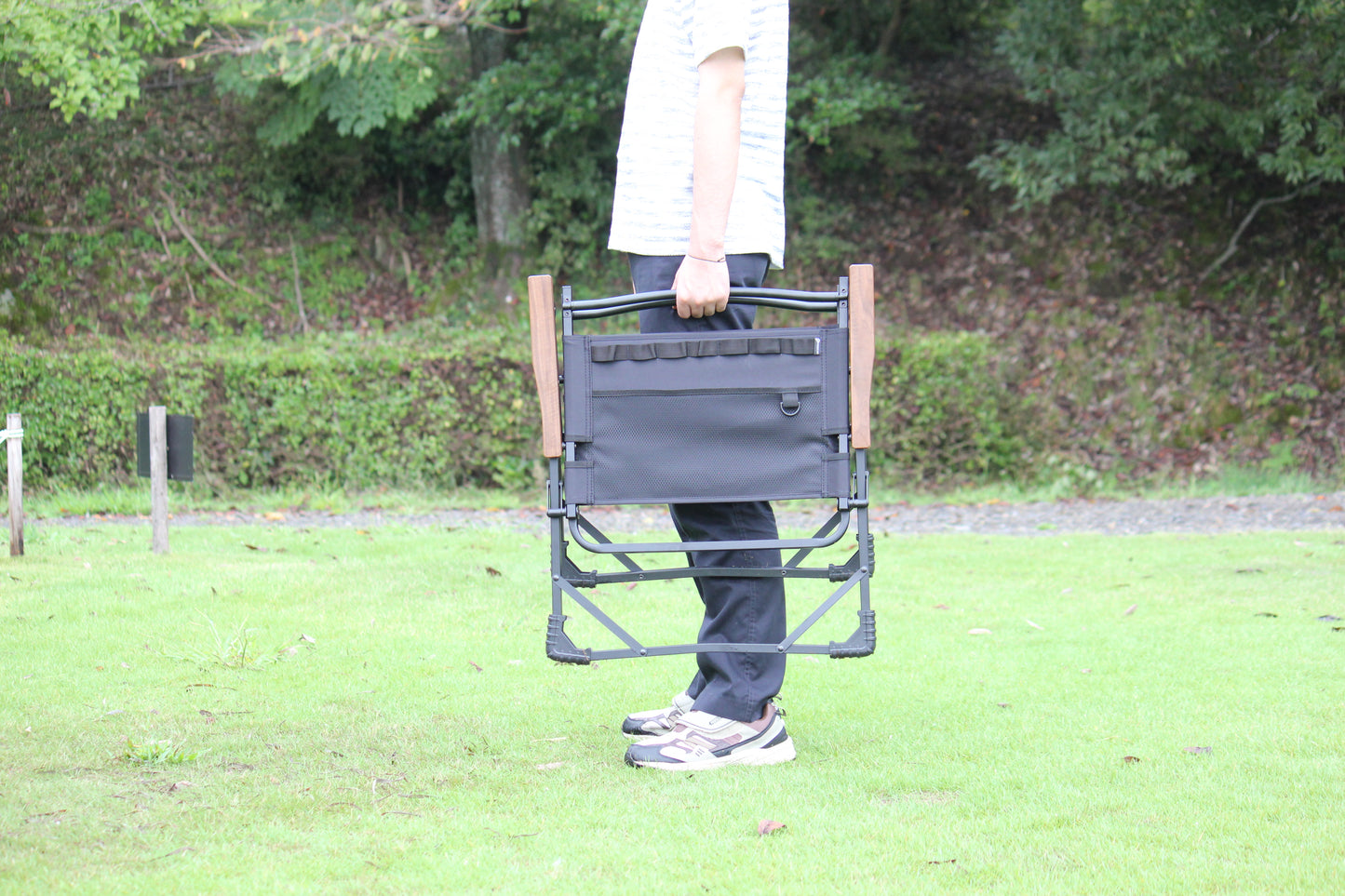 PICNICAR FOLDING CHAIR Ver.takibi ウォールナット HS-84