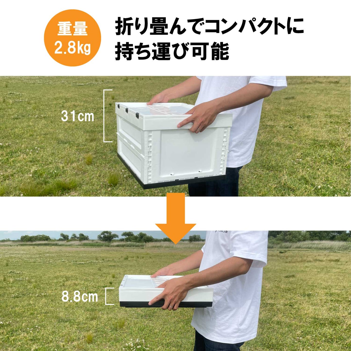 PICNICAR FOLDING STORAGE BOX50 HS-86